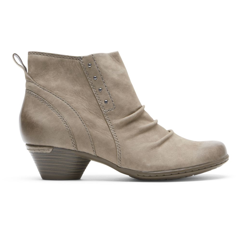 Stivaletti Rockport Donna - Cobb Hill Laurel Riveted - Khaki - GKDUWNR-71